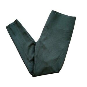 LOFT Leggings Womens Size S Dark Green Solid High Rise Pull-On Stretch